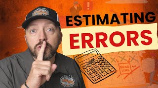 Estimating Errors That Cost Big Dollars [upl. by Thomas501]