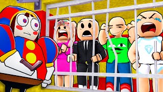 POMNI BARRY PRISON RUN AND AMAZING DIGITAL CIRCUS Funny Roblox Moments [upl. by Llennod713]