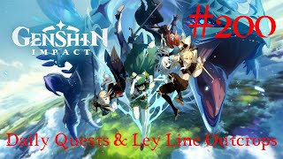 Genshin Impact Walkthrough Part 200  Daily Quests amp Ley Line Outcrops 68 No Commentary [upl. by Erdeid444]