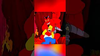 Homers Endless Pain in Hell🤣😂 simpsons shorts [upl. by Ydaj]