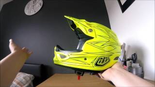 2017 Troy Lee Designs D3 helmet review and un boxing GoPro  1080p [upl. by Wesa]