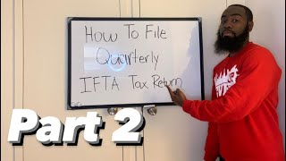 How To File Quarterly IFTA Tax Return  Part 2 Online Filing [upl. by Eiramesor346]