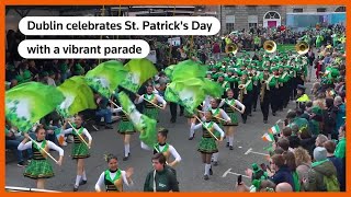 Dublin celebrates St Patricks Day with vibrant parade  REUTERS [upl. by Ree]