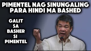 GALIT SA BASHER SI PIMENTEL NAG SINUNGALING PRA HINDI MA BASHED [upl. by Caresa]