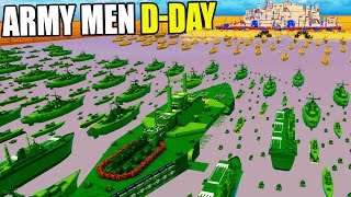 FullScale Army Men DDAY Beach Invasion of MEGAFORTRESS  Attack on Toys [upl. by Agemo]