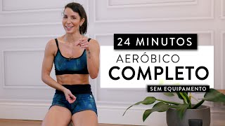 Treino CARDIO completo 24 minutos para QUEIMAR GORDURA  Carol Borba [upl. by Christabella]