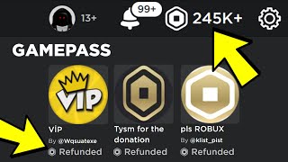 HOW TO REFUND GAMEPASSES ON ROBLOX  REFUND ITEMS IN 2023 amp GET ROBUX [upl. by Kraft]