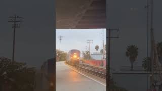 Southbound Amtrak train 11 arriving at Oxnard with 15 leading railfanner amtrak oxnard train [upl. by Dagley]