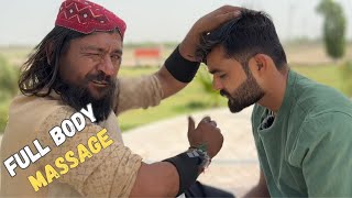 BEST MASSAGE EVER IN MY LIFE BY BENGALI BABA  FULL BODY MASSAGE WITH CRACKS [upl. by Nerty801]