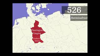 History of Thuringian Empire every year [upl. by Iggie]