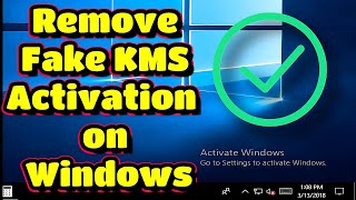 How to Remove Fake KMS Activation on Windows  Fix Unauthorized Activation [upl. by Chon]