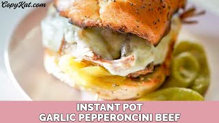 Instant Pot Garlic Pepperoncini Beef [upl. by Rusert337]