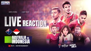 LIVE REACTION  AUSTRALIA VS INDONESIA  AFC ASIAN CUP 2023  DEMAM BOLA [upl. by Sharai457]