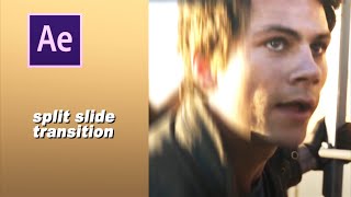 Split Slide Transition Tutorial  After Effects [upl. by Goetz]