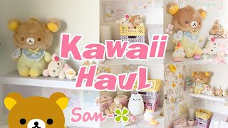 🎀 Kawaii SanX Rilakkuma Haul 🐻  UsaUsaBaby collection  Desk Make Over ✨ [upl. by Yelwah]