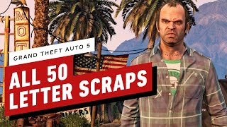 GTA 5  All 50 Letter Scrap Locations [upl. by Meesaw]