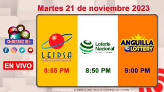 Lotería Nacional LEIDSA y Anguilla Lottery en Vivo 📺│Martes 21 de noviembre 2023  855 PM [upl. by Margit]