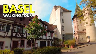 Basel SWITZERLAND  Old Town Basel Walking Tour [upl. by Aidnyl]