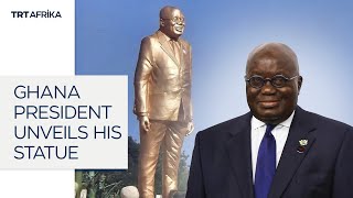 Ghana President Unveils His Statues [upl. by Way]