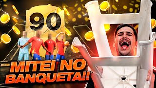 A PRIMEIRA MITADA DO BANQUETA NO EA FC 25 TIREI UMA CARTA 90 CARA NO PACK OPENING [upl. by Namlas272]