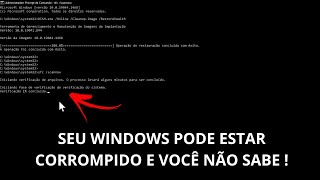 Como Reparar Erros No Windows 10 e 11 Pelo CMD Com Comandos DISM e SCANNOW [upl. by Eirehs]