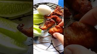 Crispy chicken fried 😋😛food reels shorts short viral trending eatingshow eating recipe eat [upl. by Irahk165]