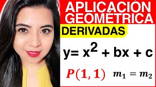 APLICACIÓN GEOMÉTRICA DE LA DERIVADA  Ejercicio 3 [upl. by Shayla]