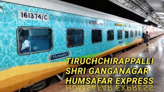 Tiruchchirappalli Shri Ganganagar Humsafar Express Arrival and Announcement  Indian railways [upl. by Dlonra]