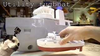 Giant 3D printed Utility tugboat Part 1 [upl. by Htenywg]