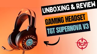 UNBOXING amp REVIEW  Gaming Headset TGT Supernova V3 Vale a pena [upl. by Tatiana]