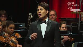 NEUE STIMMEN 2017  Semifinal Samuel Mariño sings quotDa tempestequot Giulio Cesare in Egitto [upl. by Anelim]