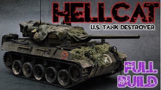 M18 HELLCAT US tank destroyer  FULL BUILD of Tamiya 35376 135 scale  GIVEAWAY [upl. by Nas]