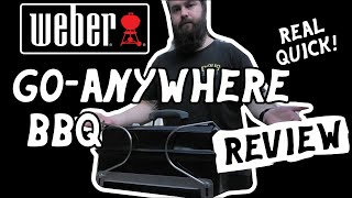 WEBER GOANYWHERE CHARCOAL BBQ WALKTHROUGH  REVIEW [upl. by Gladdie]