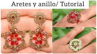 Como hacer anillo y aretes [upl. by Alledi]