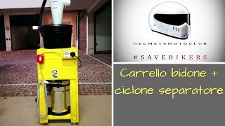 Carrello con bidone aspirapolveri e separatore ► Dust Collector Cart [upl. by Sybyl]