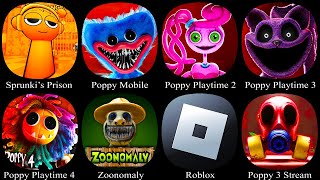 Poppy Playtime Chapter 3 MobilePoppy Playtime 4ZoonomalyPoppy 1 2Sprunki’s Prison RunRoblox [upl. by Daniela]