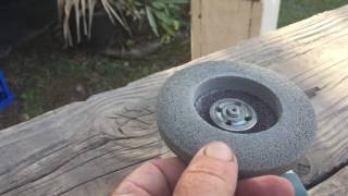 Polishing Rocks with hand held PolisherSander  quick polish of petrified wood [upl. by Aikit793]