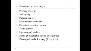 Transportation Engineering 110 Engineering studies Preliminary surveys Reports amp Drawings [upl. by Estell]