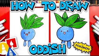 How To Draw Oddish Pokemon [upl. by Annaerb]