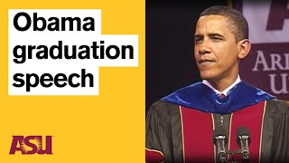 Barack Obama graduation speech Arizona State University ASU [upl. by Hazard233]