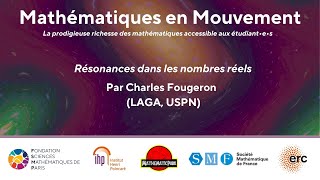 quotRésonances dans les nombres réelsquot Par Charles Fougeron LAGA USPN [upl. by Lleda]