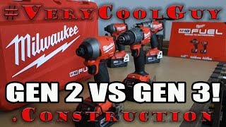 New Milwaukee M18 Gen 3 Combo Kit  Gen 2 VS Gen 3 [upl. by Ardnuhsor924]