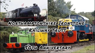 Northamptonshire Ironstone Railway Trust 50th Anniversary event 29092024 featuring 4 locos [upl. by Siuqaj262]