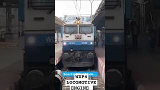 Power Of WDP4 LOCOMOTIVE ENGINE 💀☠️💀☠️ [upl. by Yxel]