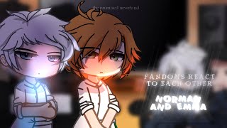 FANDOMS REACT TO EACH OTHER  TPN NORMAN amp EMMA  GACHA CLUB 23 [upl. by Buschi]