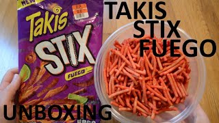 Unboxing Takis Stix Fuego [upl. by Eppes]