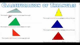 Classification of Triangles [upl. by Lucais]