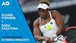 Sloane Stephens v Daria Kasatkina Extended Highlights  Australian Open 2024 Second Round [upl. by Fabrianne]