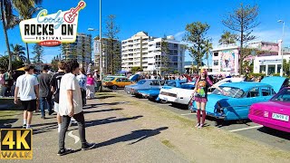 Cooly Rocks On Festival  Beach Side Market Walk 4K  Coolangatta Gold Coast 🇦🇺 2024 [upl. by Nydnarb517]