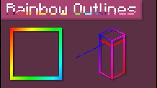 Rainbow Fade Outlines  Minecraft Java Edition Pack [upl. by Wawro586]